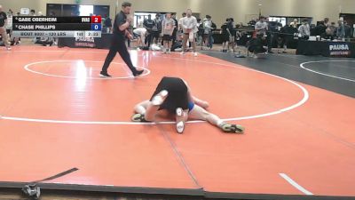 120 lbs Champ. Rd Of 16 - Gabe Oberheim, Buffalo Valley Athletic Club vs Chase Phillips