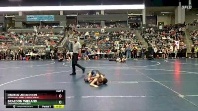 75 lbs Champ. Round 1 - Braedon Wieland, Sherman Challengers vs Parker Anderson, Siouxland Wrestling Academy