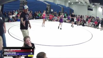 100 lbs Round 5 (6 Team) - Adriana Kunz, Minnesota Storm Girls vs Tenley Hemmingsen, Team Iowa Girls