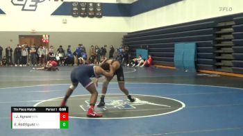 132 lbs 7th Place Match - Jameal Agnew, Manhattan vs Ethan Rodriguez, Broken Arrow