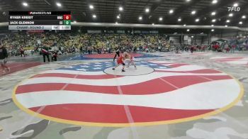95 lbs Champ. Round 2 - Jack Glennon, Casselton Crushers vs Ryker Kreidt, Mandan Wrestling Club