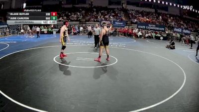 D 3 215 lbs Quarterfinal - Blake Butler, South Beauregard vs Jude Carlton, Haynes Academy