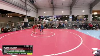 126 lbs Cons. Round 3 - Austin Valencia, James Bowie High School Wrestling vs John Kannon Hendrickson, Texas