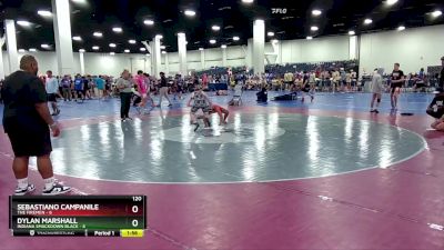 120 lbs Round 2 (6 Team) - Sebastiano Campanile, The Firemen vs Dylan Marshall, Indiana Smackdown Black