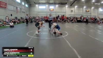 113 lbs Round 4 (6 Team) - Jaron Barrientos, Full Circle Green vs Andru Johnson, Capital City WC