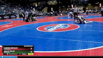 6A-120 lbs Quarterfinal - Carter Brickley, Lassiter H.S. vs Brock Salas, Creekview