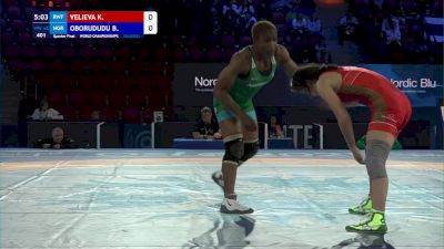 68 kg 1/4 Final - Khanum Velieva, Russian Wrestling Federation vs Blessing Oborududu, Nigeria