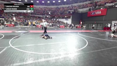 48 lbs Cons. Round 4 - Tristan Holden, Delavan-Darien Youth Wrestling vs Urban Runde, Belmont-Platteville Youth Wrestling Club