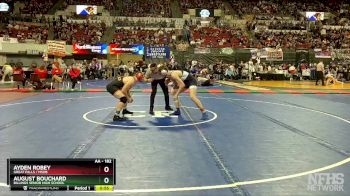 AA - 182 lbs Cons. Round 1 - Ayden Robey, Great Falls / MSDB vs August Bouchard, Billings Senior High School