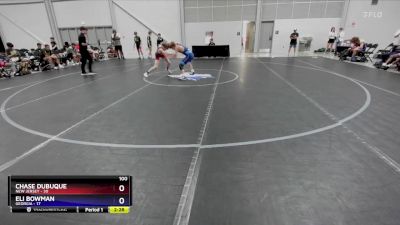 100 lbs Round 2 (8 Team) - Chase Dubuque, New Jersey vs Eli Bowman, Georgia