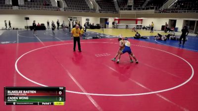 132 lbs Cons. Round 3 - Caden Wong, Wayzata vs Blakelee Bastien, Luxemburg-Casco