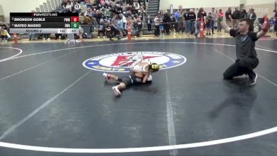 45 lbs Round 2 - Bronson Goble, Pursuit Wrestling Minnesota vs Mateo Masso, Summit Wrestling Academy