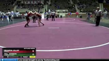 195 lbs 1st Place Match - Brandon Jolliff, Weaver vs Will Johnson, Cleburne County