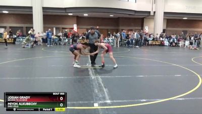 90 lbs Round 3 - Miyon Alkubechy, Ohio Gold vs Josiah Grady, Believe To Achieve