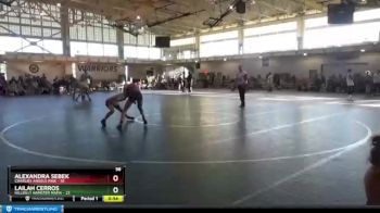 98 lbs Round 1 (4 Team) - Alexandra Sebek, Charlies Angels Pink vs Lailah Cerros, Hillbilly Hamster Mafia