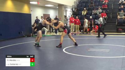 165 lbs Semifinal - Roman Mendez, Fresno City vs Jesus Gutierrez, Victor Valley