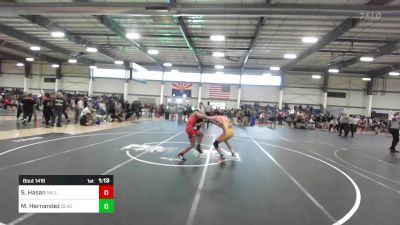 126 lbs Quarterfinal - Shamaree Hasan, Williams Field vs Matthew Hernandez, BlackCat WC