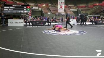 Cons. Round 4 - Liliana Manzo, Thunder Wrestling Club vs Emma Fitch, Pittsburg High School Wrestling