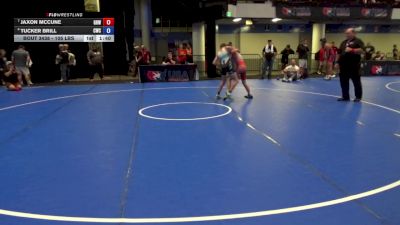 105 lbs Cons. Semis - Jaxon McCune, Gold Rush Wrestling vs Tucker Brill, Cozad Wrestling Club