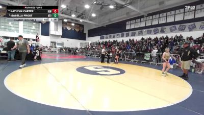 115 lbs Champ. Round 1 - Kaylynn Carter, Hemet vs Isabella Frost, Northview