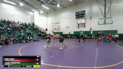 190 lbs Oan Vega, Worland High School vs Lane Masopust, Glenrock