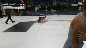 113 lbs Consi Of 16 #2 - Santino Gaglione, Cranston West vs Anders Pring, Newton North