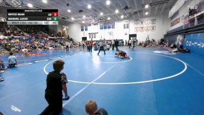 160-169 lbs Round 2 - Manuel Lucio, Gering Middle School vs Bryce Main, Laramie Middle School