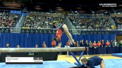 Karen Howell - Beam, Illinois - 2019 NCAA Gymnastics Ann Arbor Regional Championship