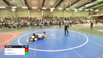 157 lbs Quarterfinal - Christopher Moore, Painted Desert vs Wylee Lorimor, Cedaredge Wrestling Club