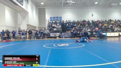 157 lbs Cons. Semi - Garner Taylor, Ocean Springs High School vs Garvan Leo, St. Andrew`s Episcopal School