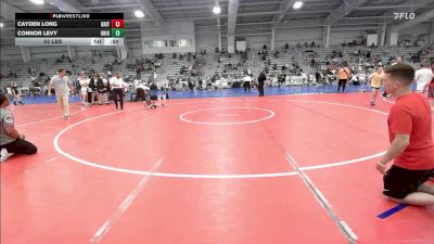 52 lbs Rr Rnd 2 - Cayden Long, Grit Mat Club White vs Connor Levy, Ohio Titan Scarlet