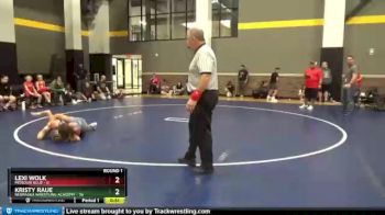 91 lbs Round 1 (12 Team) - Lexi Wolk, Missouri Blue vs Kristy Raue, Nebraska Wrestling Academy