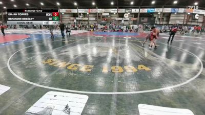 150 lbs Cons. Semi - Isaiah Torres, Magic City Wrestling Club vs Benjamin Beesley, Rider Wrestling