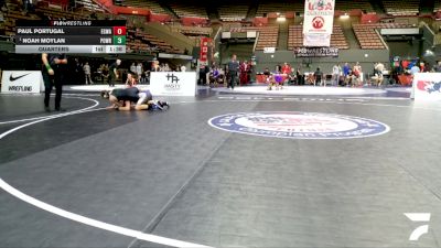 Cadet Boys Lower - 120 lbs Quarters - Noah Moylan, Poway Wrestling vs Paul Portugal, Elk Grove Wrestling Academy