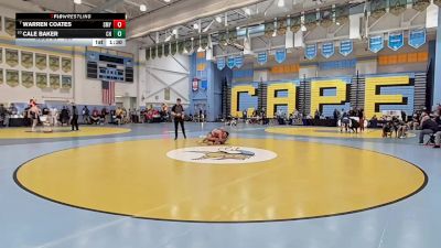 126 lbs Champ. Round 1 - Warren Coates, Smyrna H S vs Cale Baker, Cape Henlopen H S