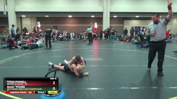 92 lbs Placement (4 Team) - Isaac Young, Contenders Wrestling Academy Blue vs Titan Powell, Armory Athletics