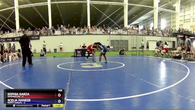 108 lbs Round 4 (6 Team) - Sophia Garza, Washington vs Scelia Maneze, North Dakota