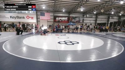 74 kg Champ. Rd Of 64 - Kellen Smith, West Point Wrestling Club vs Sam Ewing, WNY RTC