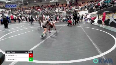 52 lbs Semifinal - Elliott Watson, Comanche Takedown Club vs Jaxxe Madrid, Comanche Takedown Club