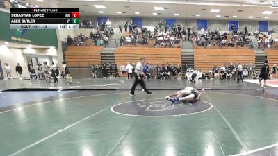 113 lbs Champ. Round 1 - Alex Butler, Villa Park vs Sebastian Lopez, Rim Of The World