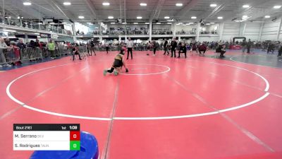 108 lbs Round Of 16 - Mason Serrano, Silverback WC vs Stella Rodrigues, Taunton/Falcons WC