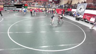 215 lbs Cons. Round 3 - David Foremaster, Rocky Mountain vs Hayden Howell, Hillcrest