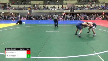 110 lbs Champ. Round 1 - Traenor Campbell, LAW vs Hank Stortz, Northeast Iowa Wrestling Club