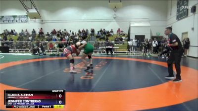 180 lbs Cons. Round 3 - Blanca Aleman, Fresno City College vs Jennifer Contreras, East Los Angeles College
