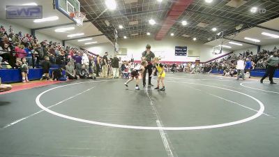 46 lbs Quarterfinal - Lexxa Bryant, Cleveland Take Down Club vs Evie Remington, Skiatook Youth Wrestling