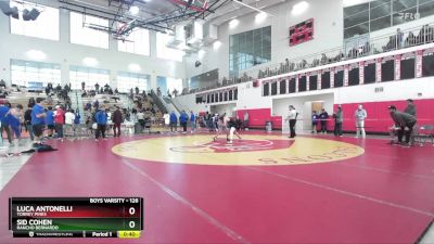 126 lbs Cons. Round 4 - Sid Cohen, Rancho Bernardo vs Luca Antonelli, Torrey Pines