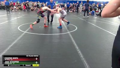 110 lbs Finals (2 Team) - Jake Schaffer, Phoenix WC vs Cooper Smith, WV Wild