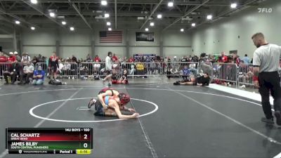100 lbs Semifinal - James Bilby, South Central Punishers vs Cal Schartz, Great Bend