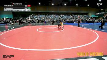 88 lbs Consi Of 8 #2 - Owais Khan, THRESHOLD WRESTLING CLUB vs Q Mulliner, Pahranagat Valley Youth Wrestling