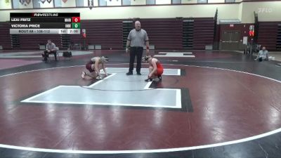 108-112 lbs 1st Place Match - Lexi Fritz, Marion Girls vs Victoria Price, Independence Girls